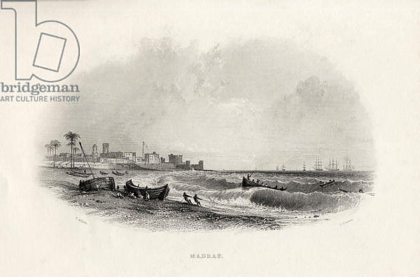 Madras, India, engraved by Charles Cousen