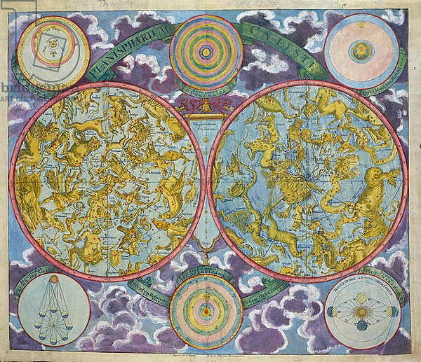 Celestial Map of the Planets