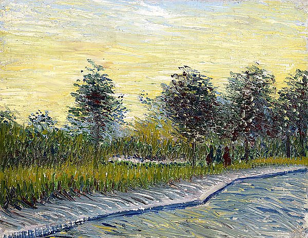 Путь в парке Вуайер д'Ангерсон в Аньере, 1887 г.