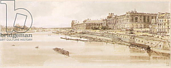 Постер Гиртин Томас PD.5-1983 View of the Louvre and the Pont des Tuileries from the Pont Neuf, c.1801 Постер Гиртин Томас PD.5-1983 View of the Louvre and the Pont des Tuileries from the Pont Neuf, c.1801