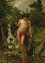Постер Байксерас Дионисио Narcissus in love with his own reflection Постер Байксерас Дионисио Narcissus in love with his own reflection