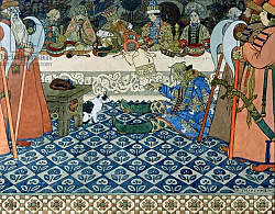 Постер Билибин Иван Illustration for Alexander Pushkin's 'Fairytale of the Tsar Saltan', 1905 Постер Билибин Иван Illustration for Alexander Pushkin's 'Fairytale of the Tsar Saltan', 1905