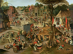 Постер Брейгель Питер Старший Village Festival in Honour of St. Hubert and St. Anthony, 1632 Постер Брейгель Питер Старший Village Festival in Honour of St. Hubert and St. Anthony, 1632