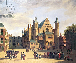 Постер Беркхейде Геррит A Town Square in Haarlem Постер Беркхейде Геррит A Town Square in Haarlem