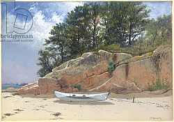 Постер Бричер Альфред Dory on Dana's Beach, Manchester-by-the-Sea, Massachusetts, 1879 Постер Бричер Альфред Dory on Dana's Beach, Manchester-by-the-Sea, Massachusetts, 1879