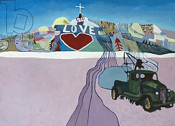 Постер Леннон Анастасия (совр) Meet me at Salvation mountain, 2015, Постер Леннон Анастасия (совр) Meet me at Salvation mountain, 2015,