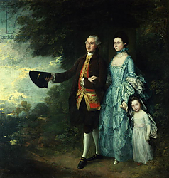 Постер Гейнсборо Томас Mr. and Mrs. George Byam and their eldest daughter, Selina, c.1764 Постер Гейнсборо Томас Mr. and Mrs. George Byam and their eldest daughter, Selina, c.1764