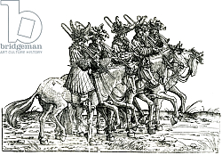 Постер Альтдорфер Альтбрехт Five Musicians with Trombones, from the Triumphal Procession of the Emperor Maximilian I, c.1517 Постер Альтдорфер Альтбрехт Five Musicians with Trombones, from the Triumphal Procession of the Emperor Maximilian I, c.1517