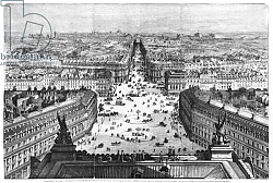 Постер Дерой Август Improvements to Paris, opening of Avenue Napoleon after the building of the Butte des Moulins, 1877 Постер Дерой Август Improvements to Paris, opening of Avenue Napoleon after the building of the Butte des Moulins, 1877