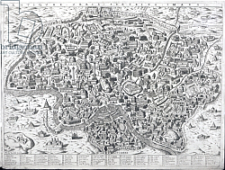 Постер Брамбилла Амброзио Antiquae Urbis Perfecta Imago, Map of Rome, c.1600 Постер Брамбилла Амброзио Antiquae Urbis Perfecta Imago, Map of Rome, c.1600