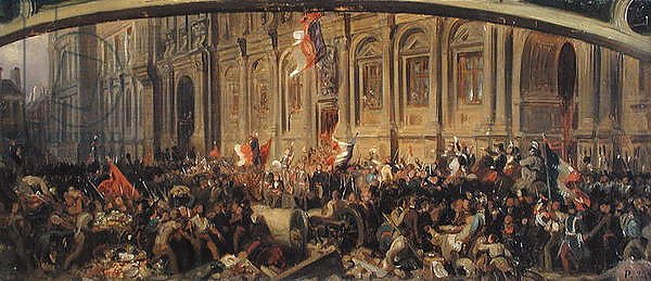 Alphonse de Lamartine Rejecting the Red Flag at the Hotel-de-Ville, Paris, 25th February 1848