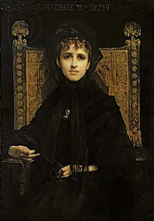 Постер Делауни Жюль Portrait of Madame Georges Bizet 1878 Постер Делауни Жюль Portrait of Madame Georges Bizet 1878