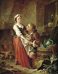 Постер Буше Франсуа (Francois Boucher) The Beautiful Kitchen Maid Постер Буше Франсуа (Francois Boucher) The Beautiful Kitchen Maid