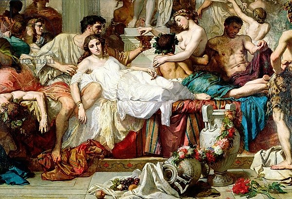 The Romans of the Decadence, detail of the central group, 1847