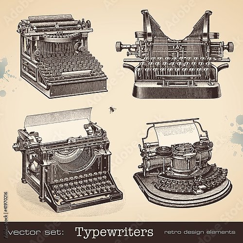 Старинные пишущие машинки