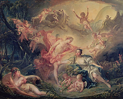 Постер Буше Франсуа (Francois Boucher) Apollo Revealing his Divinity to the Shepherdess Isse, 1750 Постер Буше Франсуа (Francois Boucher) Apollo Revealing his Divinity to the Shepherdess Isse, 1750
