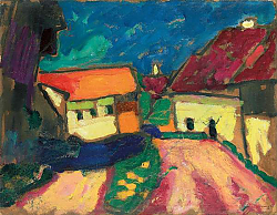 Постер Явленский Алексей Landscape Study, Village Road, c. 1908 Постер Явленский Алексей Landscape Study, Village Road, c. 1908