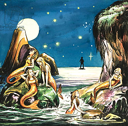 Постер Квинто Надир (дет) Peter and the Mermaids, illustration from 'Peter Pan' by J.M. Barrie Постер Квинто Надир (дет) Peter and the Mermaids, illustration from 'Peter Pan' by J.M. Barrie