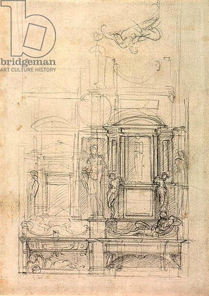 W.26r Design for the Medici Chapel in the church of San Lorenzo, Florence