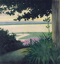 Постер Валлоттон Феликс Honfleur and the Baie de la Seine, 1910 Постер Валлоттон Феликс Honfleur and the Baie de la Seine, 1910