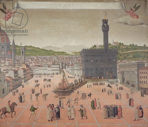 Savonarola Being Burnt at the Stake, Piazza della Signoria, Florence
