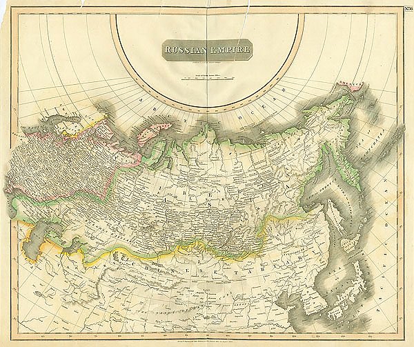 Карта российской империи 1866