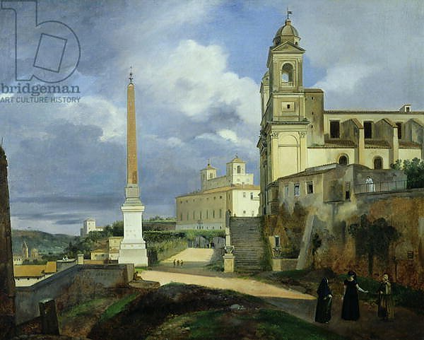 Trinita dei Monti and the Villa Medici, Rome, 1808