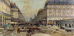Постер Лоир Луиджи The Construction of the Metro, 1900 Постер Лоир Луиджи The Construction of the Metro, 1900