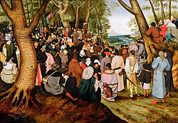 Постер Брейгель Питер Старший Landscape with St. John the Baptist Preaching Постер Брейгель Питер Старший Landscape with St. John the Baptist Preaching