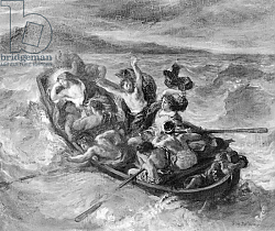 Постер Делакруа Эжен (Eugene Delacroix) Christ on the Sea of Galilee, 1853 Постер Делакруа Эжен (Eugene Delacroix) Christ on the Sea of Galilee, 1853