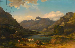 Постер Баррет Джордж Llyn Nantlle, North Wales, c.1777 Постер Баррет Джордж Llyn Nantlle, North Wales, c.1777