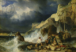 Постер Изабе Луи The Onslaught of the Smugglers, c.1837 Постер Изабе Луи The Onslaught of the Smugglers, c.1837