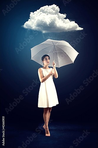 Человек с зонтиком рисунок - 61 фото