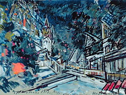 Постер Коровин Константин Sketch for the opera, 'The Tale of Tsar Saltan', by Nikolai Rimsky-Korsakov, 1913 Постер Коровин Константин Sketch for the opera, 'The Tale of Tsar Saltan', by Nikolai Rimsky-Korsakov, 1913