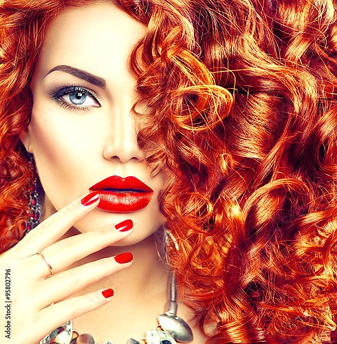 Женщина с рыжими волосами (75 фото)