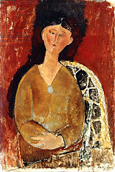 Постер Модильяни Амедео (Amedeo Modigliani) Beatrice Hastings seated, 1915 Постер Модильяни Амедео (Amedeo Modigliani) Beatrice Hastings seated, 1915