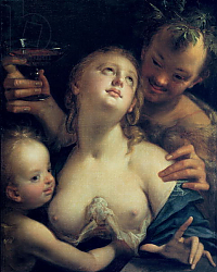 Постер Аахен Йоханн Bacchus, Venus and Cupid Постер Аахен Йоханн Bacchus, Venus and Cupid