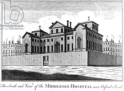 Постер Кинг Хайнц The South East View of the Middlesex Hospital, 1745 Постер Кинг Хайнц The South East View of the Middlesex Hospital, 1745