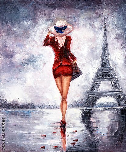 КАК Рисовать МАСЛОМ картину Огни ночного Парижа и Эйфелеву башню!