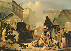 Постер Волков Адриан Refreshment Stall in St. Petersburg, 1858 Постер Волков Адриан Refreshment Stall in St. Petersburg, 1858