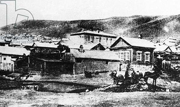 Sailor outskirts of town established by former Siberian fleet sailors, Vladivostok, March 1896