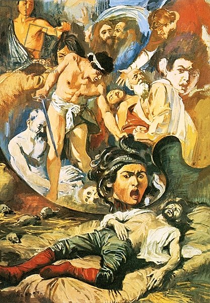 The death of Caravaggio