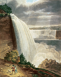 Постер Беннет Х. Дж. Niagara Falls, part of the American Fall from the Foot of the Stair Case, engraved by J. Hill Постер Беннет Х. Дж. Niagara Falls, part of the American Fall from the Foot of the Stair Case, engraved by J. Hill