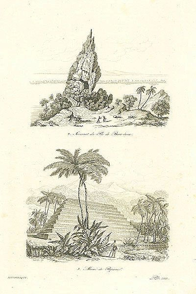 Sommet du Pic de Bora-bora, Morai de Papara