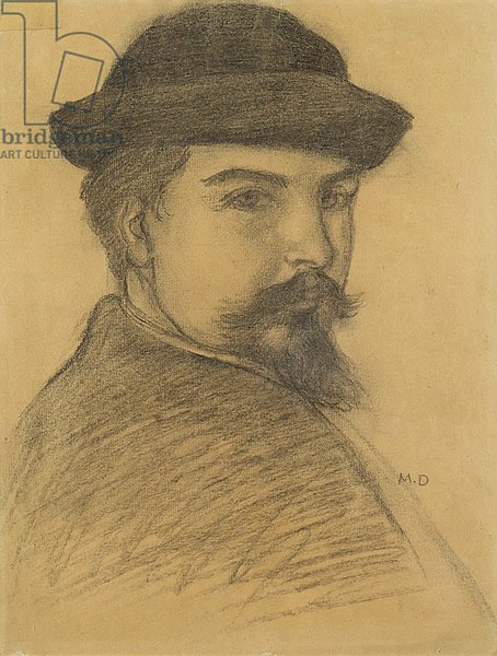 Portrait of the artist in a black hat