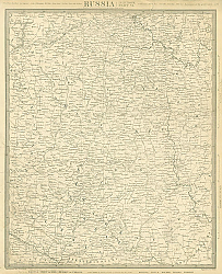 Постер Карта Россия в Европе, часть VI, 1835г. 1 Постер Карта Россия в Европе, часть VI, 1835г. 1