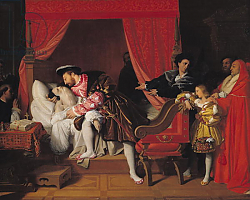 Постер Ингрес Джин Francis I Receives the Last Breaths of Leonardo da Vinci 1818 Постер Ингрес Джин Francis I Receives the Last Breaths of Leonardo da Vinci 1818
