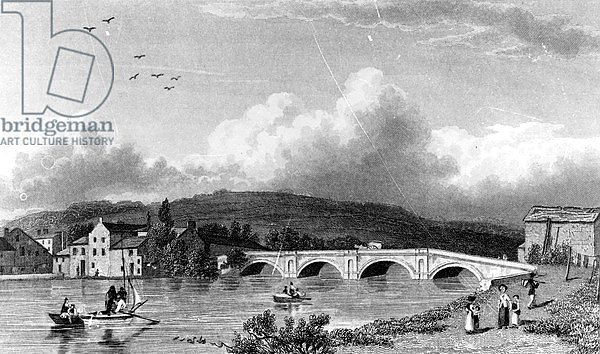Strammongate Bridge, Kendal, engraved by E. Finden, 1830