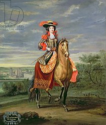 Постер Мартин Жан-Батист La Comtesse de Soissons Riding with a View of the Chateau de Vincennes Постер Мартин Жан-Батист La Comtesse de Soissons Riding with a View of the Chateau de Vincennes