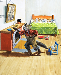 Постер Ливраджи Вирджинио (дет) Wolf in Rabbit's House, illustration from 'Brer Rabbit' Постер Ливраджи Вирджинио (дет) Wolf in Rabbit's House, illustration from 'Brer Rabbit'